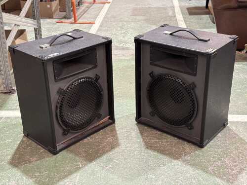 Pair of PA speakers