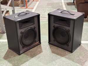 Pair of PA speakers