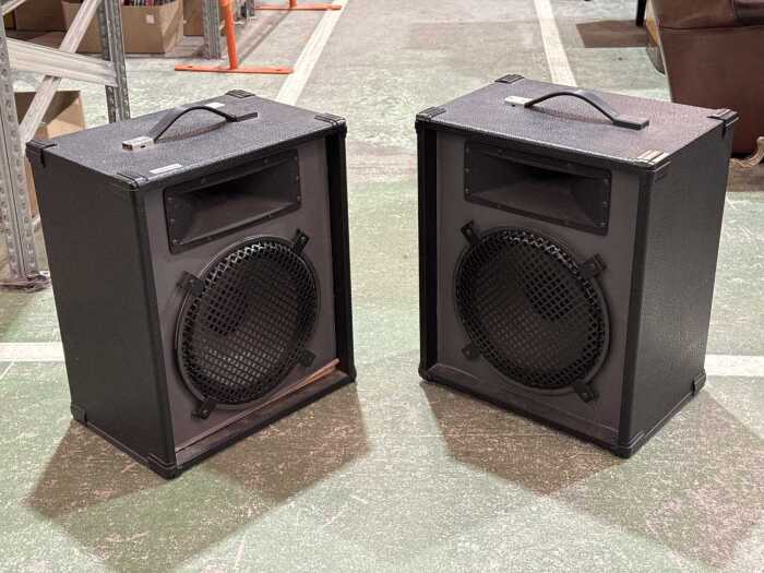 Pair of PA speakers