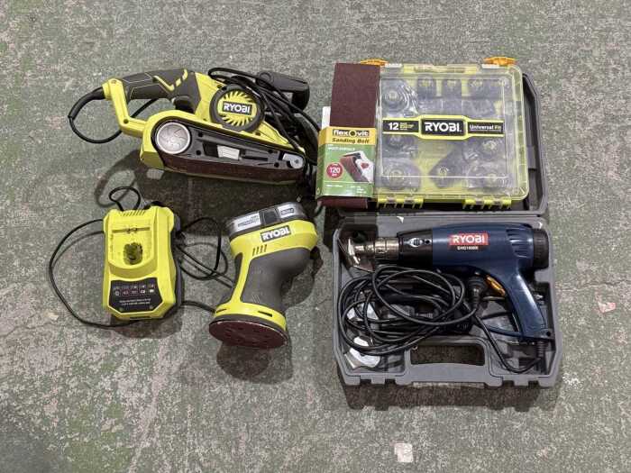 Ryobi assorted power tools and accessories