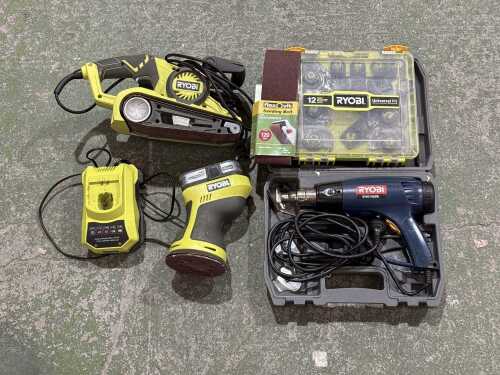 Ryobi assorted power tools and accessories