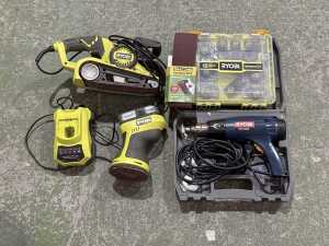 Ryobi assorted power tools and accessories