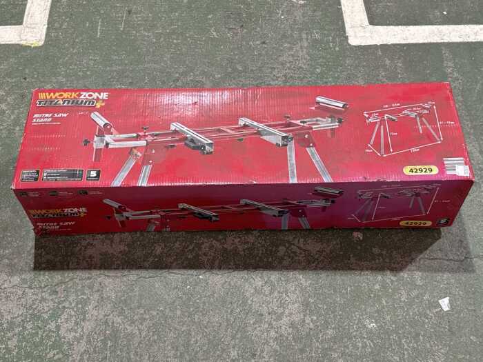 Workzone Titanium+ mitre saw stand