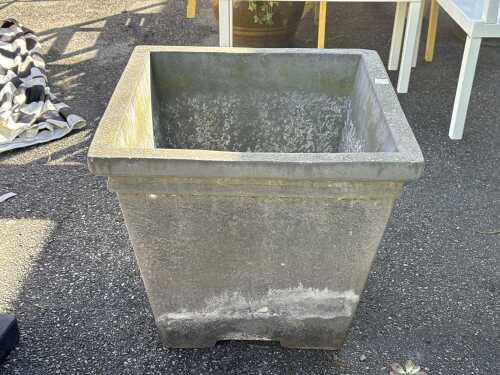 Large concrete garden pot
