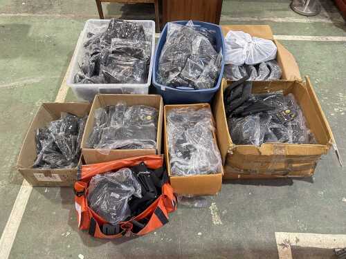 Commercial lot of assorted tool belts and accessories