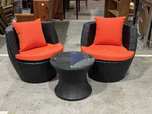 Three-piece outdoor setting