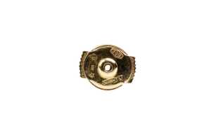 A pair of sapphire and diamond earrings in 18 carat yellow gold - 4