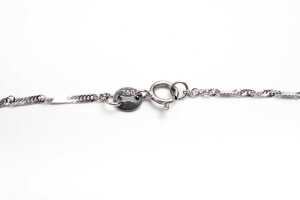 A red tourmaline and diamond pendant and necklace in 18 carat white gold - 4