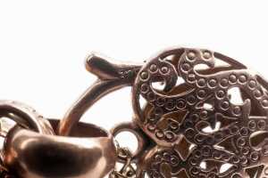 A padlock bracelet in 9 carat rose gold - 4
