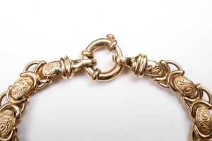 A bracelet in 9 carat yellow gold - 4