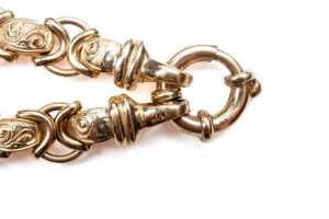 A bracelet in 9 carat yellow gold - 5