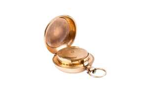 An antique sovereign holder in 15 carat yellow gold - 2