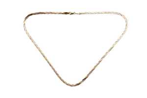 An Italian three tone necklace in 14 carat gold - 3