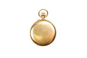 An antique half hunter pocket watch in 18 carat yellow gold - 4