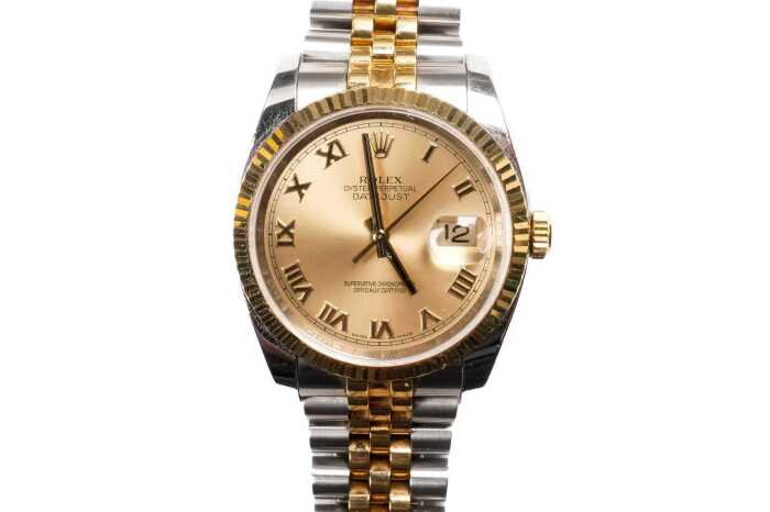 A Rolex Oyster Perpetual Datejust automatic watch