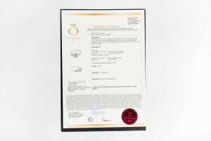 A diamond ring in platinum. - 6