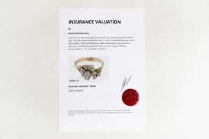 A diamond ring in 18 carat yellow gold - 5