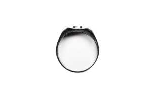 A diamond ring in 18 carat white gold - 4