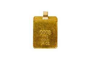 A .998 gold Hawthorn medallion with an 18 carat bale. - 2