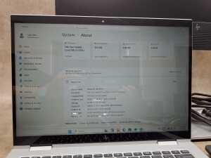 HP Elite Book laptop plus keyboard, monitor, mouse and cables - 2