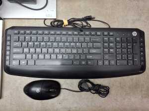 HP Pro Book laptop plus keyboard, monitor, mouse and cables - 3