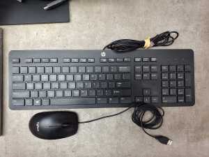 HP ZBook laptop plus HP Rechargeable Active Pen G3, keyboard, monitor, Logitech mouse and cables - 3