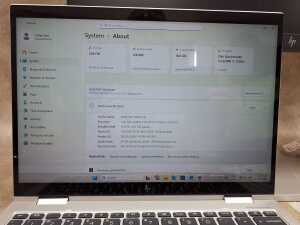 HP Elite Book laptop plus monitor HP Rechargeable Active Pen G3 and cables - 2