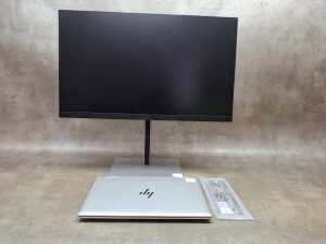 HP Elite Book laptop plus monitor HP Rechargeable Active Pen G3 and cables - 3