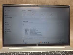 HP Pro Book 450 G10 laptop plus keyboard, (near new) with monitor, mouse and cables - 2
