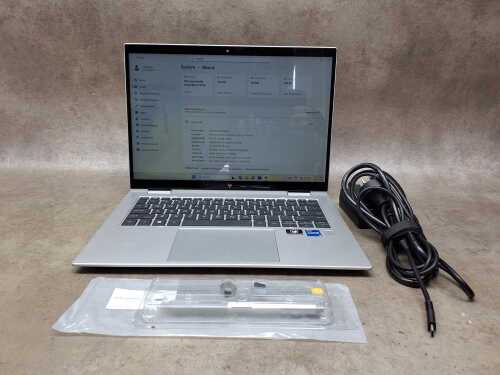 HP Elitebook laptop and cables