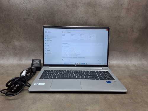 HP ProBook laptop and cables