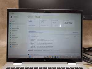 HP ProBook laptop plus monitor, mouse and cables - 5