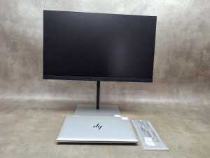 HP ProBook laptop plus monitor, mouse and cables - 6