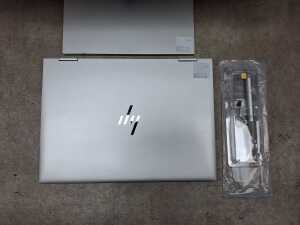 HP ProBook laptop plus monitor, mouse and cables - 7