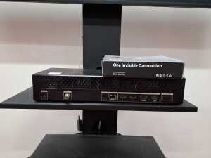 Samsung commercial display screen/smart TV with control box, on a mobile stand - 3