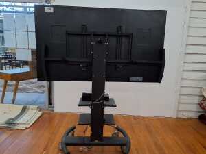 Samsung commercial display screen/smart TV with control box, on a mobile stand - 4