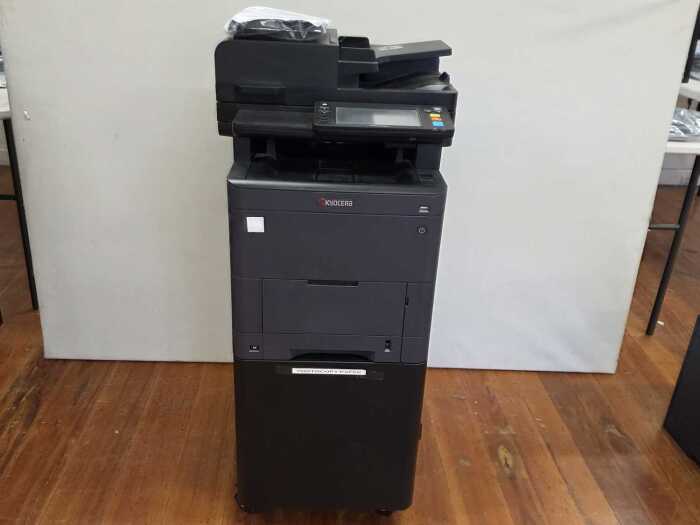 Kyocera printer copier MA3500ci on mobile cabinet stand