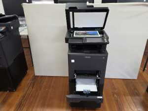 Kyocera printer copier MA3500ci on mobile cabinet stand - 4