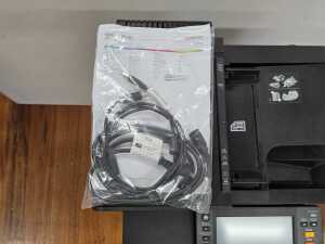 Kyocera printer copier MA3500ci on mobile cabinet stand - 5