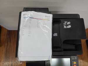 Kyocera printer copier MA3500ci on mobile cabinet stand - 6