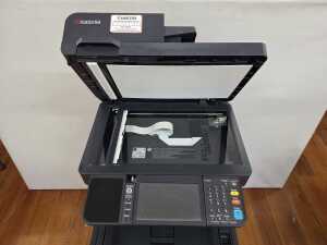 Kyocera printer copier 351ci on mobile cabinet stand - 3