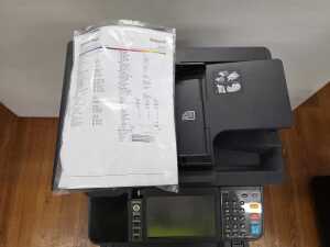 Kyocera printer copier 351ci on mobile cabinet stand - 5
