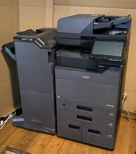 Kyocera TASKalfa 3554ci multifunctional system, colour copier printer with finishing unit.