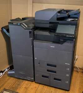 Kyocera TASKalfa 3554ci multifunctional system, colour copier printer with finishing unit.