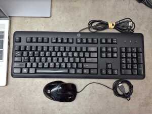HP ProBook laptop plus keyboard, monitor, mouse and cables - 3