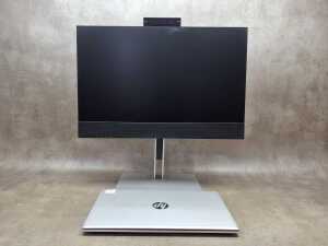 HP ProBook laptop plus keyboard, monitor, mouse and cables - 4