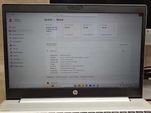 HP ProBook laptop plus keyboard, monitor, mouse and cables - 2