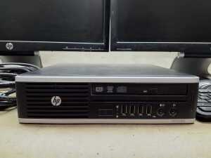 HP Compaq Elite 8300 SFF PC plus 2 monitors