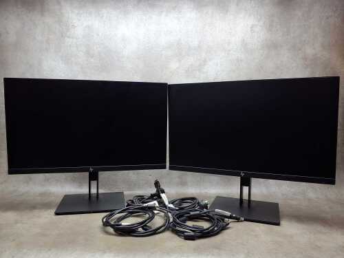 A pair of HP Z-Book Z-24 monitors