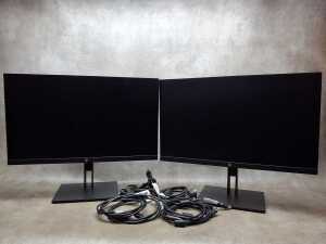 A pair of HP Z-Book Z-24 monitors